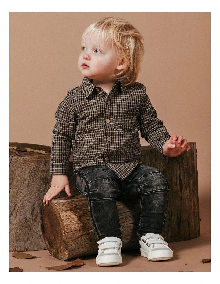 Trail Long Sleeve Shirt (Sizes 0-5) in Check