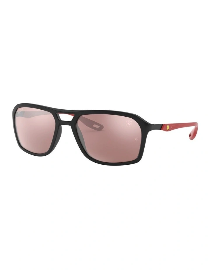 RB4329M Scuderia Ferrari Black Polarised Sunglasses
