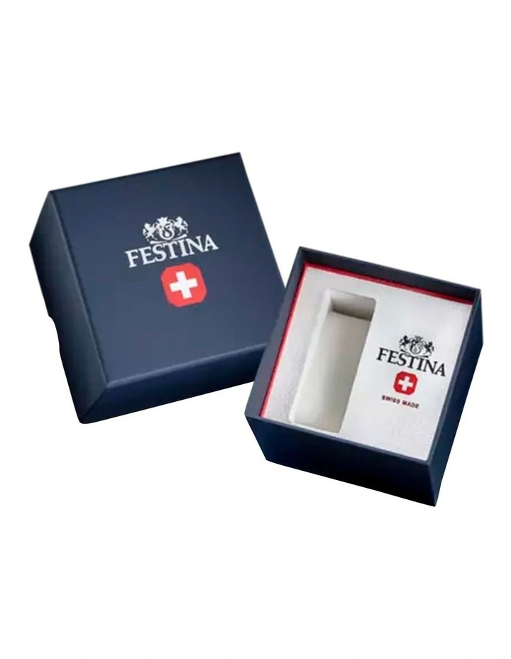 Swiss Stainless Steel Watch in Silver