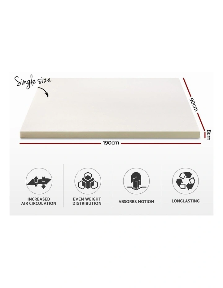 Single Size Memory Foam Mattress Topper