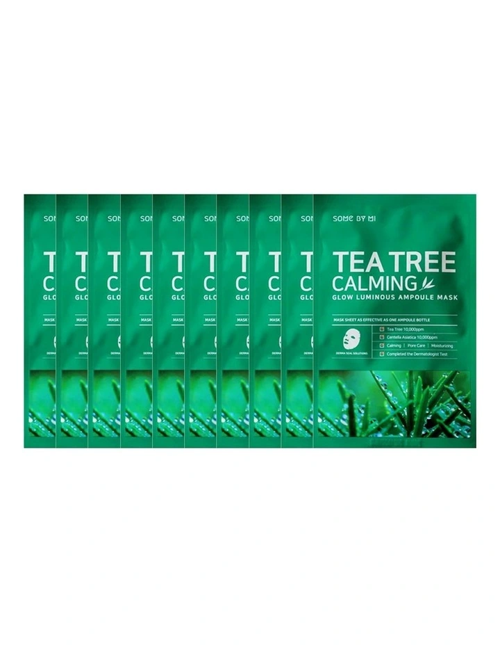 Tea Tree Calming Glow Luminous Ampoule Mask Bundle 10 Pieces