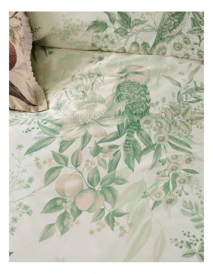 Katherine Quilt Cover Set in Green