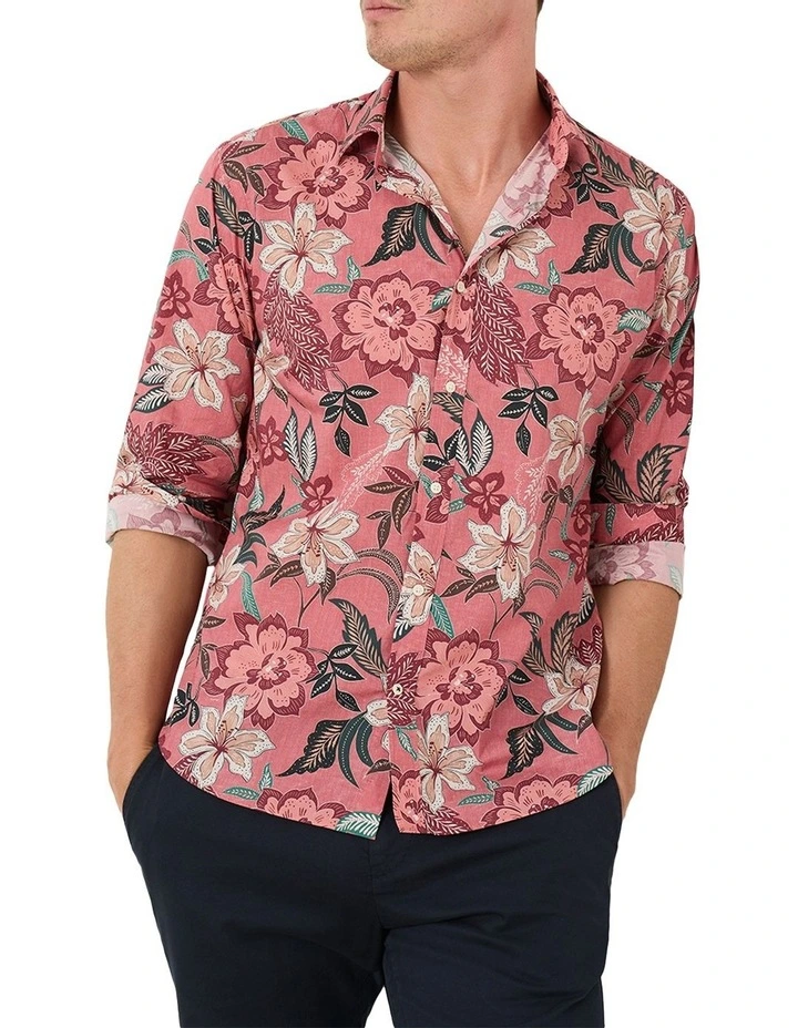 Matheson Floral Shirt in Red