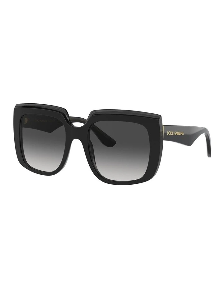 0DG4414F Sunglasses in Black On Transparent