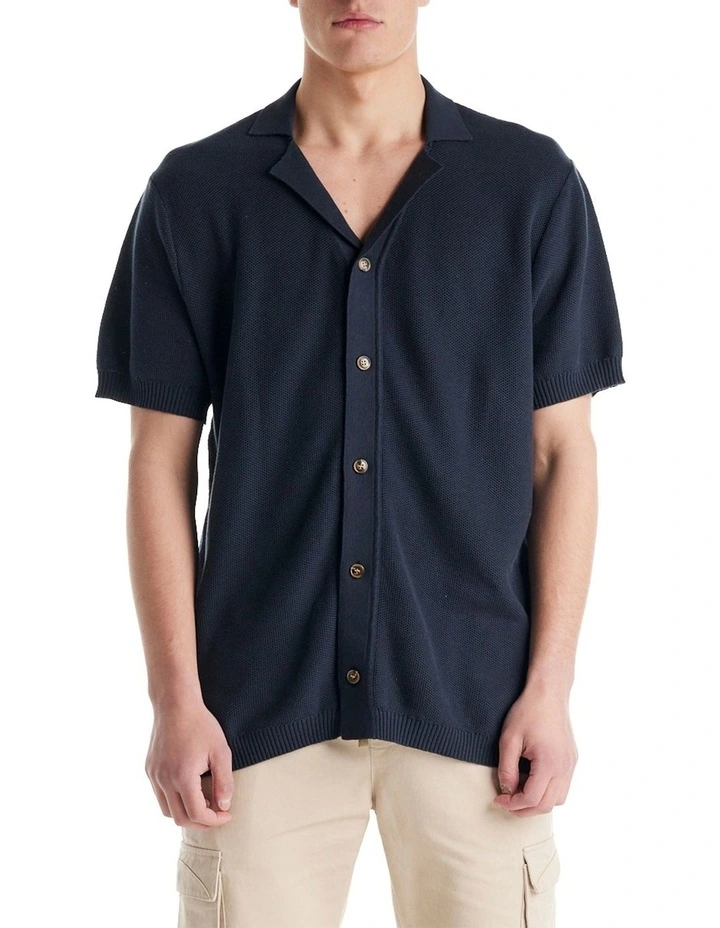 Morrison Knit Shirt in Slate