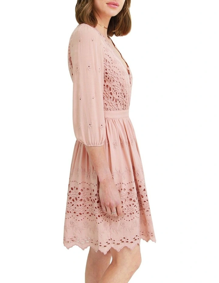 Sweet Talk Eyelet Mini Dress