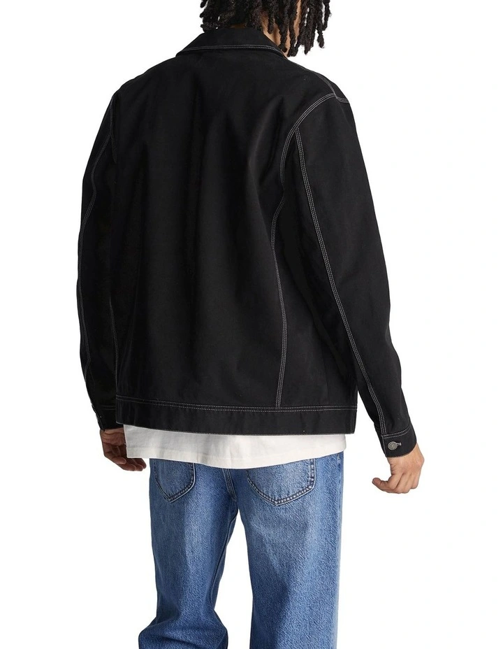 Worker Jacket in Black Contrast