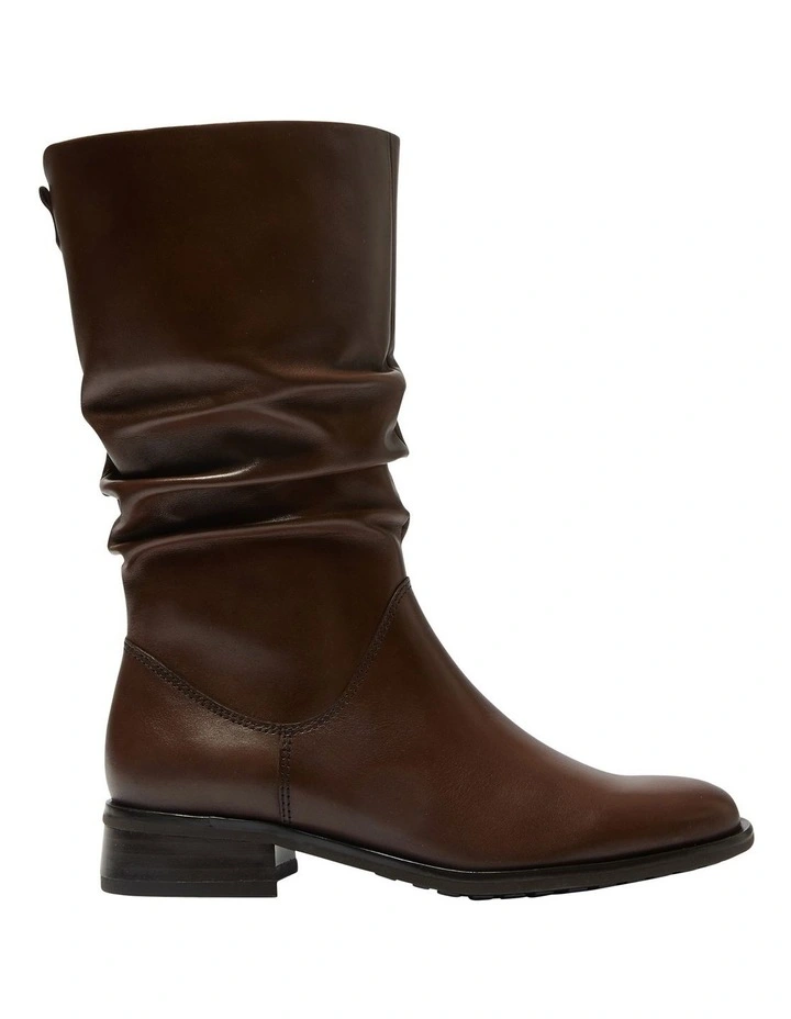 Adam Leather Boots in Brown