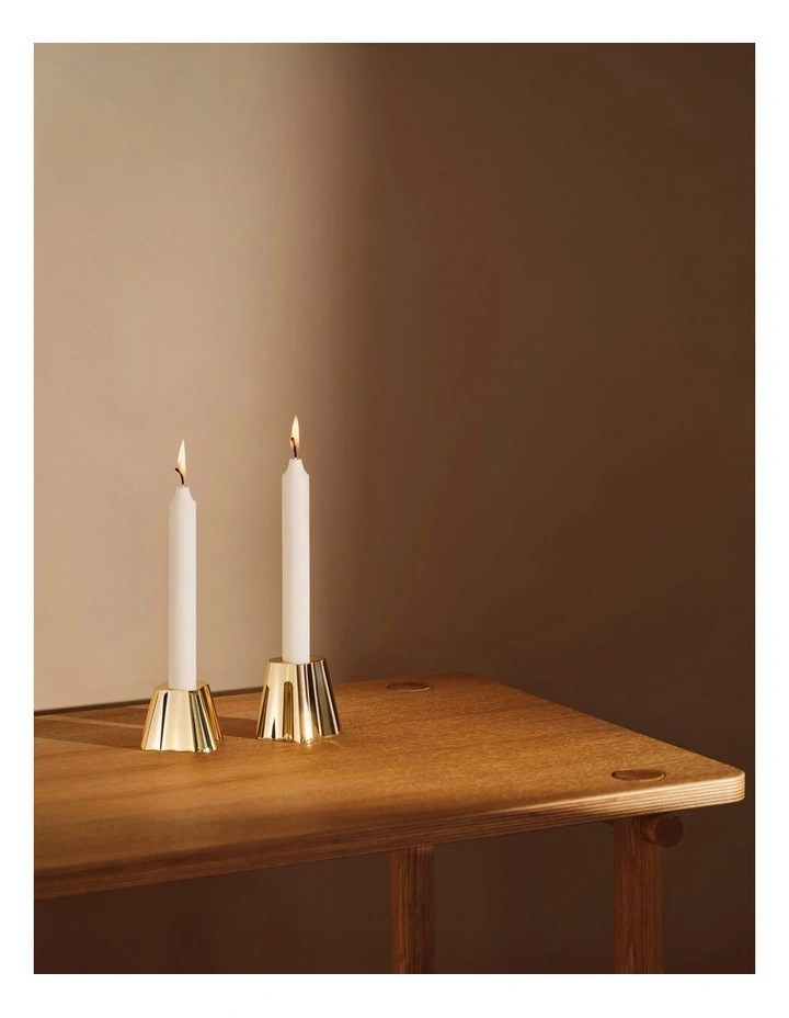 Alvar Aalto Collection Candleholder 65mm in Brass