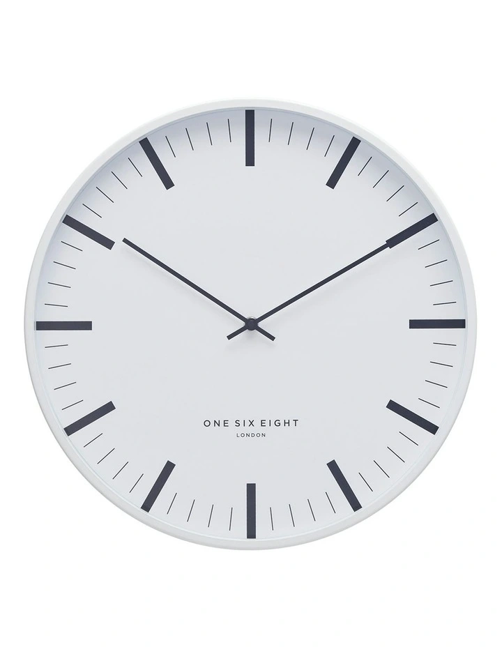 Jaz Silent Wall Clock 40cm in White