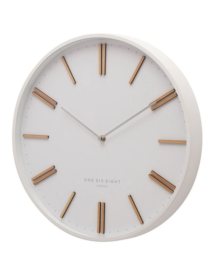 Esme 40Cm White Silent Wall Clock