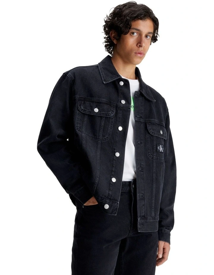 Regular 90'S Denim Jacket in Black