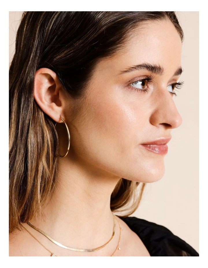 40mm Hoop Earring in Gold