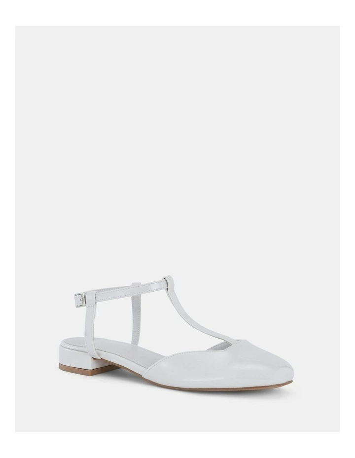 Caserta Ballet Flats in Cream Patent
