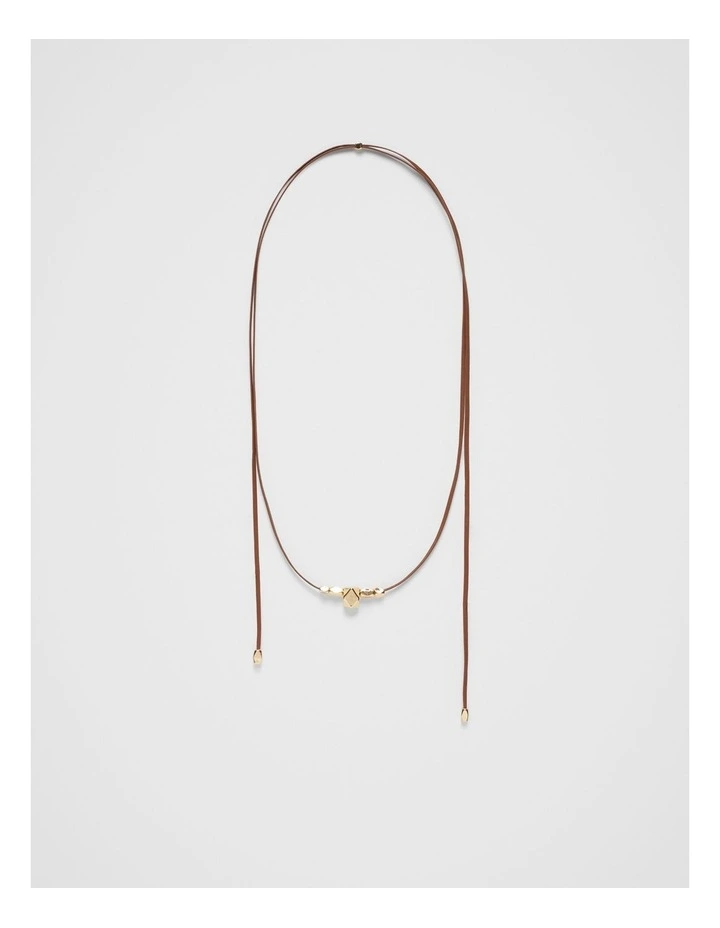 Gia Western Necklace in Chocolate