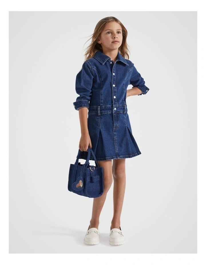 Denim Dress in Midnight Indigo