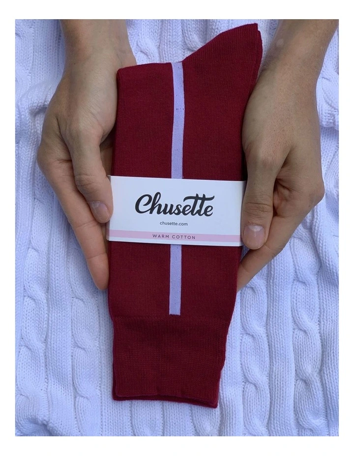 Men's Socks in Bordo 10 Pack