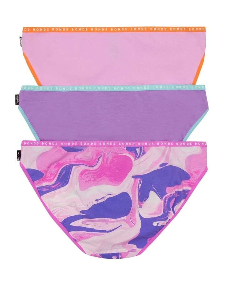 Hipster Bikini 3 Pack in Marble Glaze