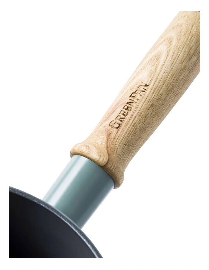 Mayflower Wok with Lid 28cm in Smokey Sky Blue