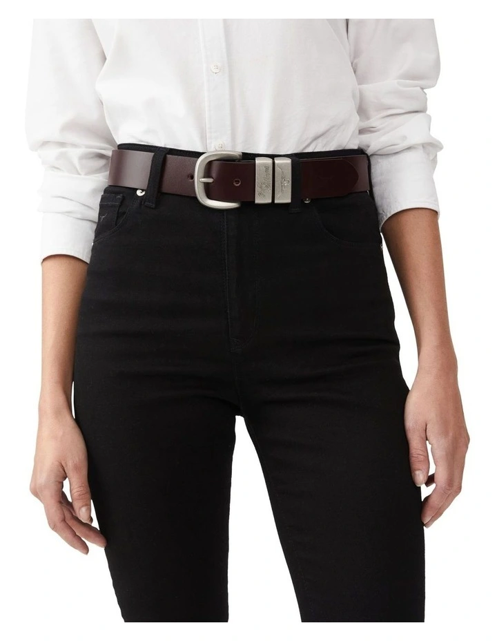 Solid Hide Belt 3 Piece in Chestnut