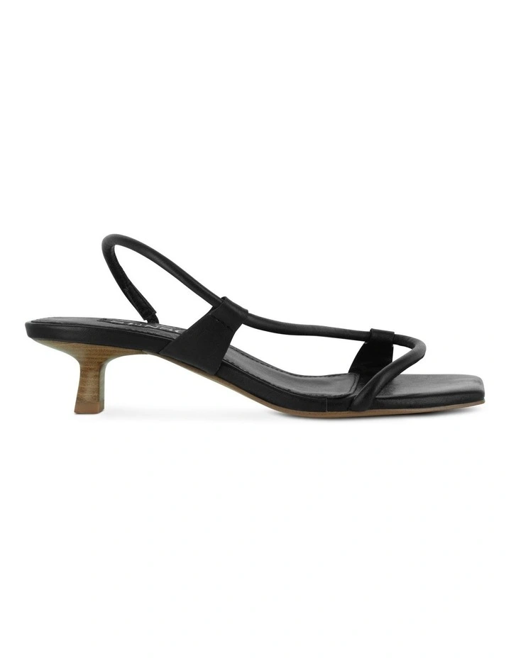 Teyana Heeled Sandals in Black