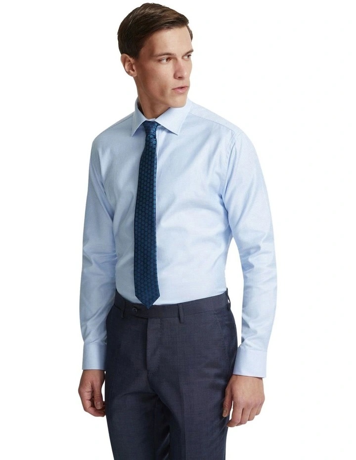 Islington Luxury Dobby Shirt in Blue