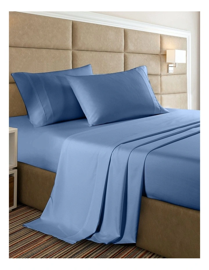 2000TC Bamboo Cooling Sheet Set in Denim