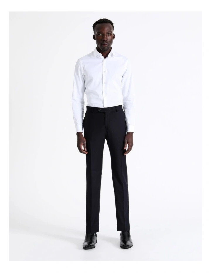 Tailored Texture Trouser in Navy