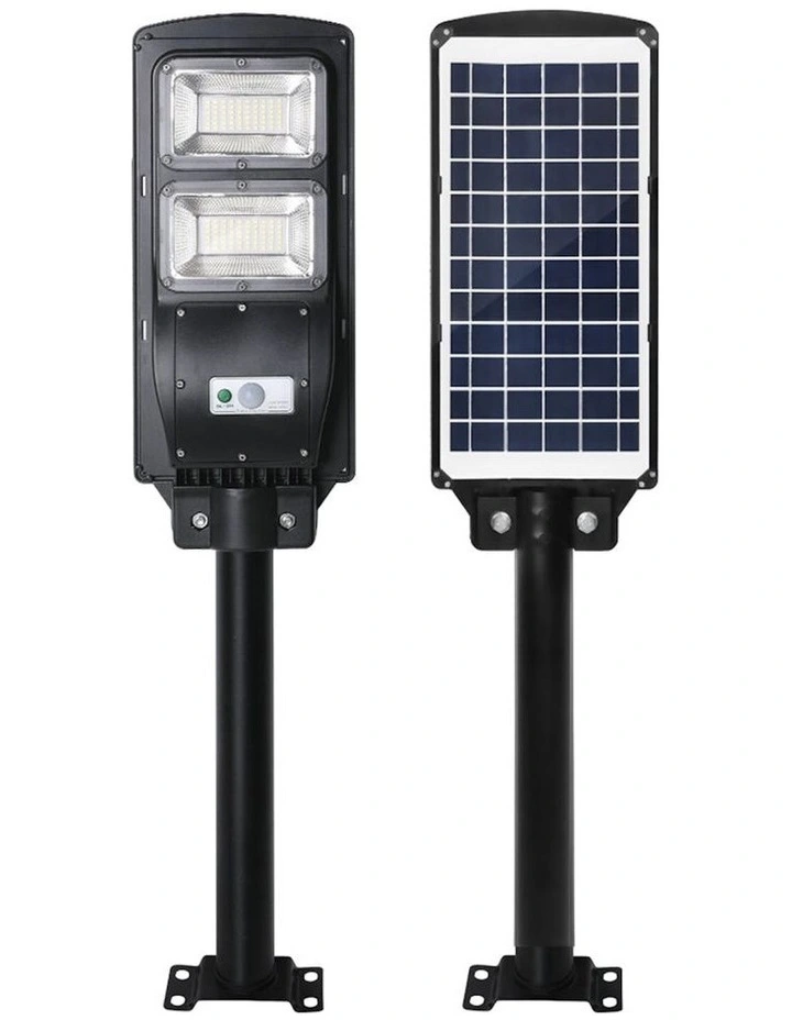 60W Solar Sensor LED Street Lights in Black