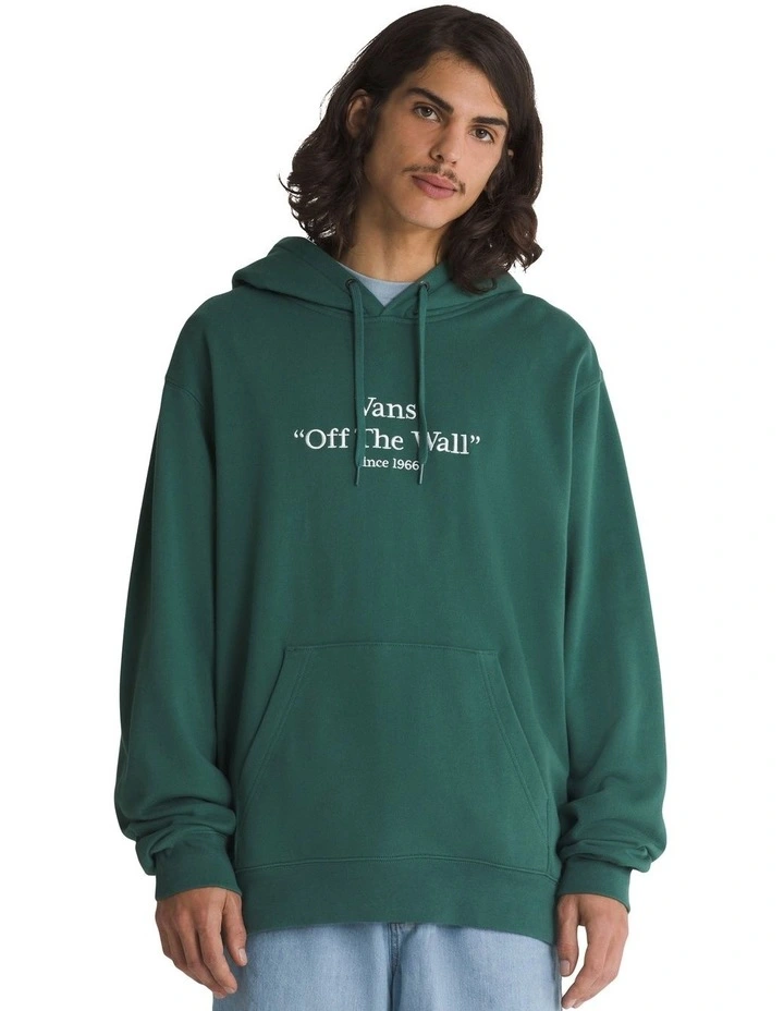 Quoted Loose Hoodie in Bistro Green