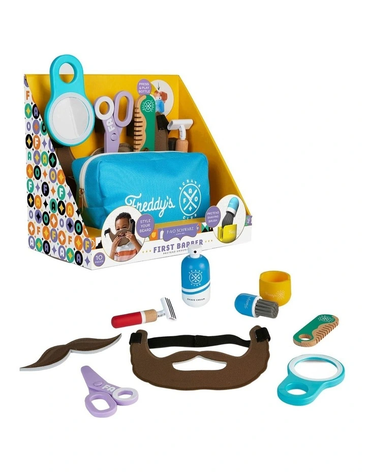 First Barber Pretend Grooming Kit 10 Pieces