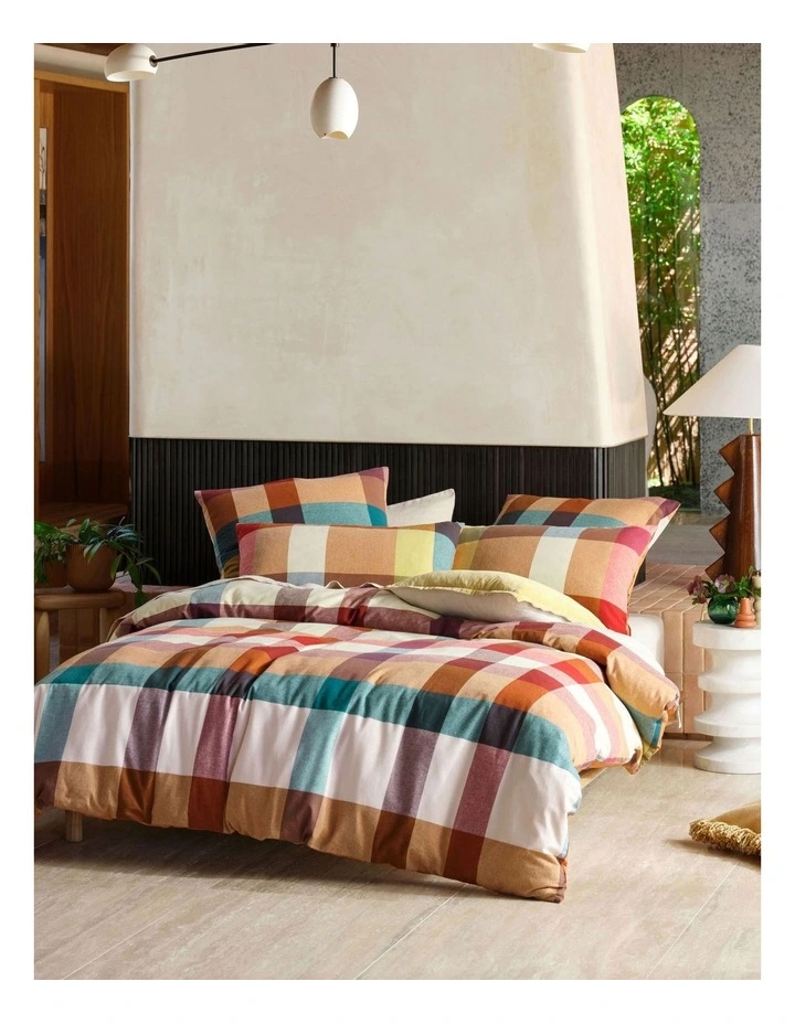 Eastwood Quilt Cover Set in Pecan