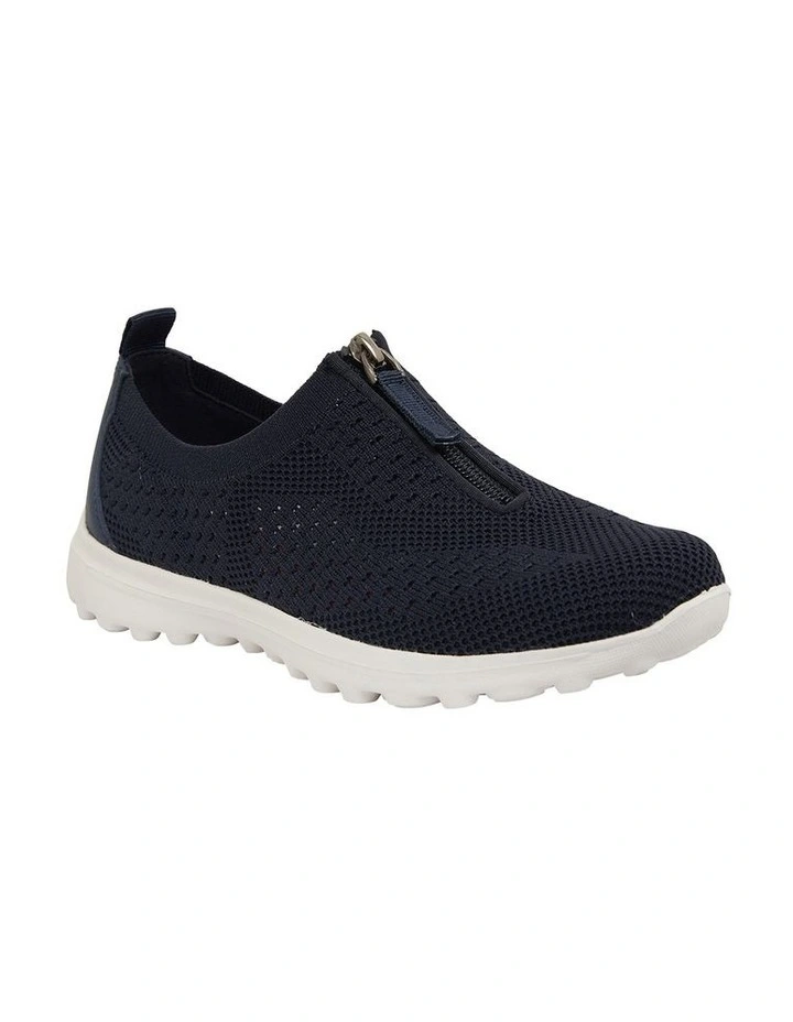 Oberon Navy Stretch Sneakers