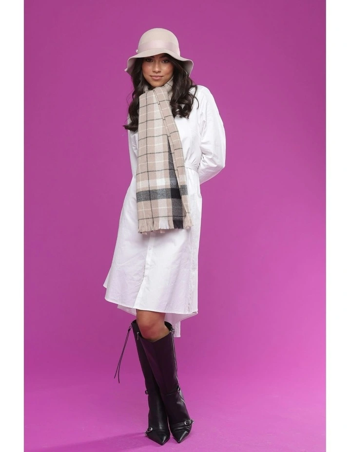 Saige Small Wool Floppy in Beige