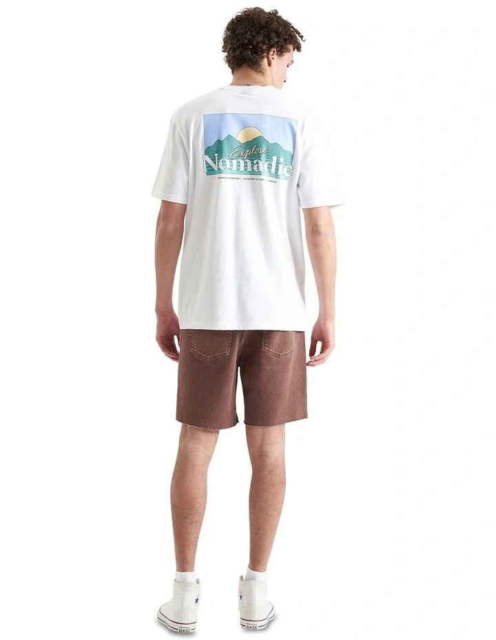 Panorama Relaxed Tee in Optical White
