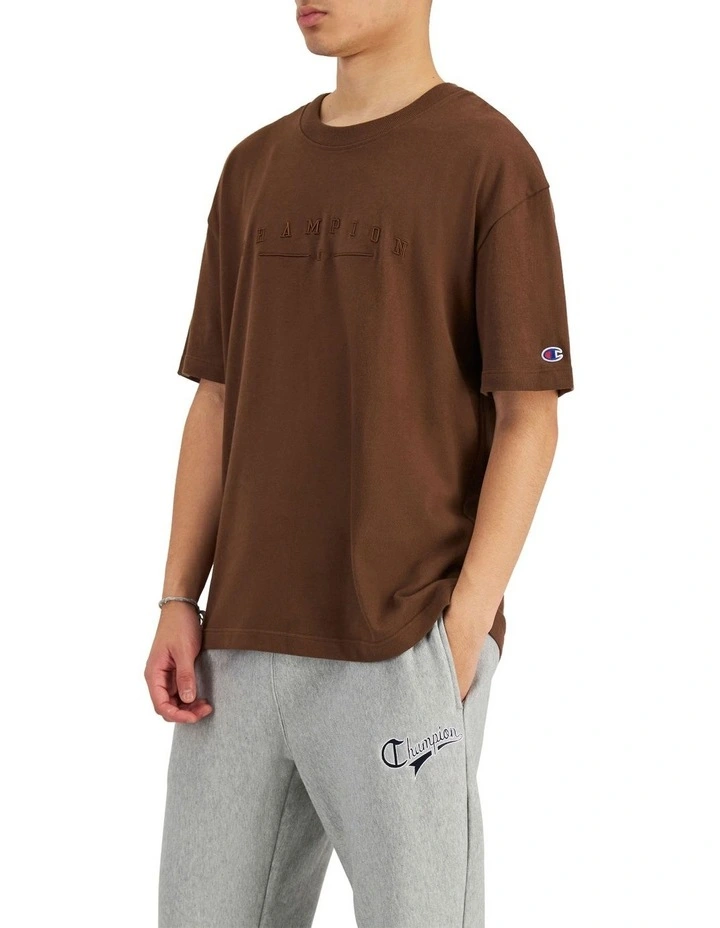 Heritage 2K Logo Tee in Saddleback