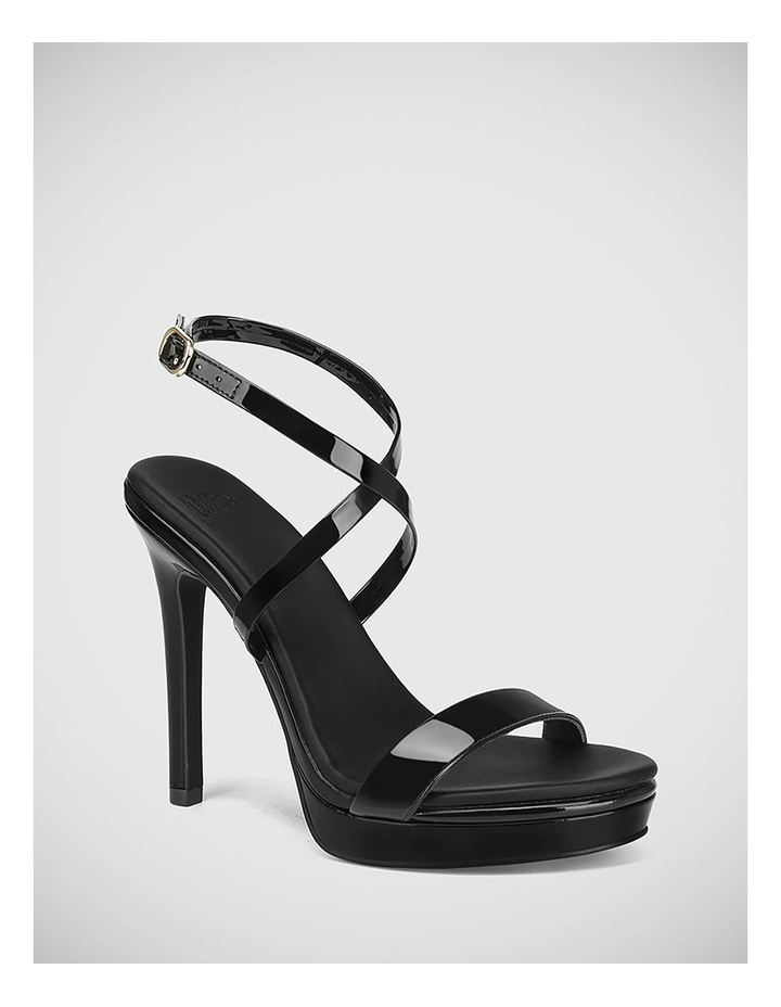 Xion Patent Leather Sandal in Black
