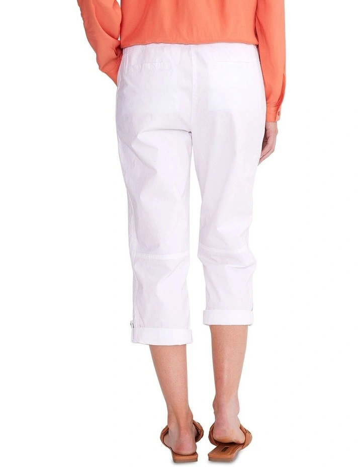 Washer Cotton Pant in White