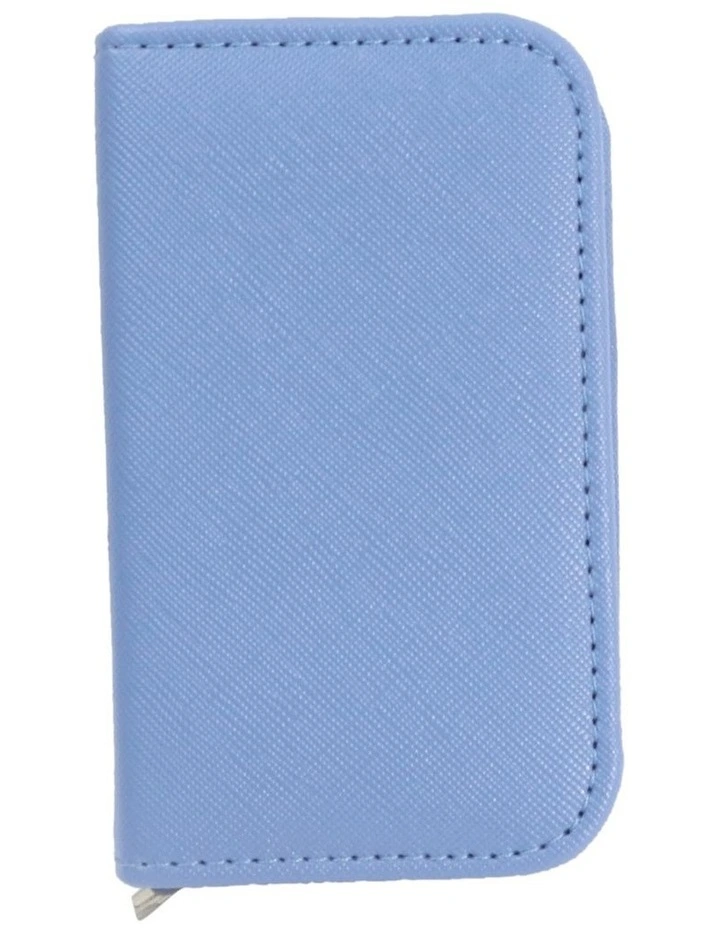Pastel Zipper Manicure Set in Cornflower Blue