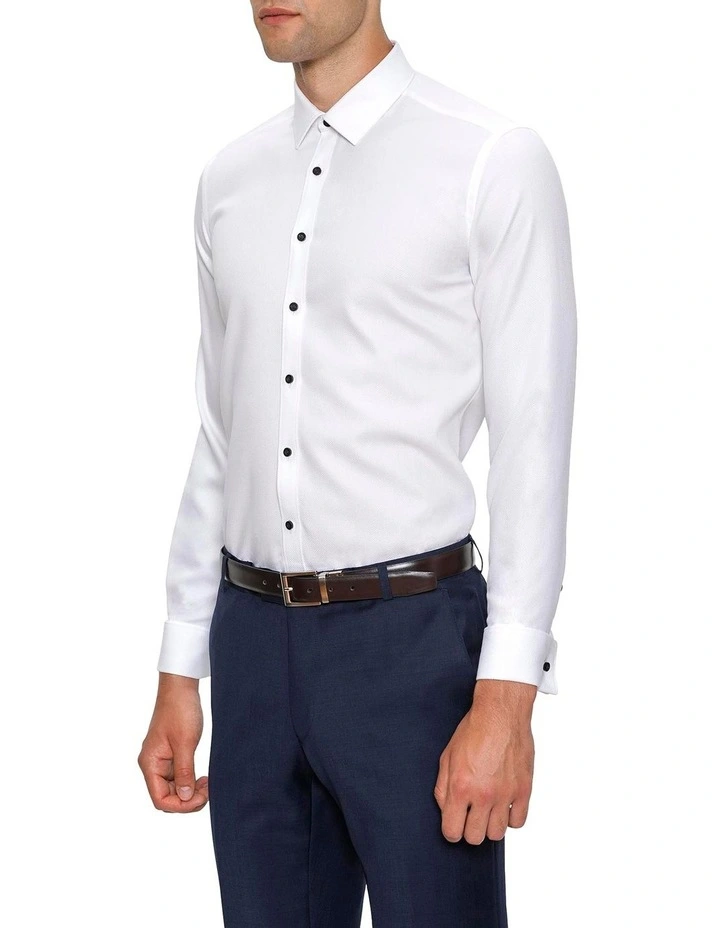 Archie Slim Fit Shirt in White