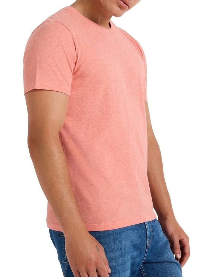 Marle Brando Crew Neck T-shirt in Peach