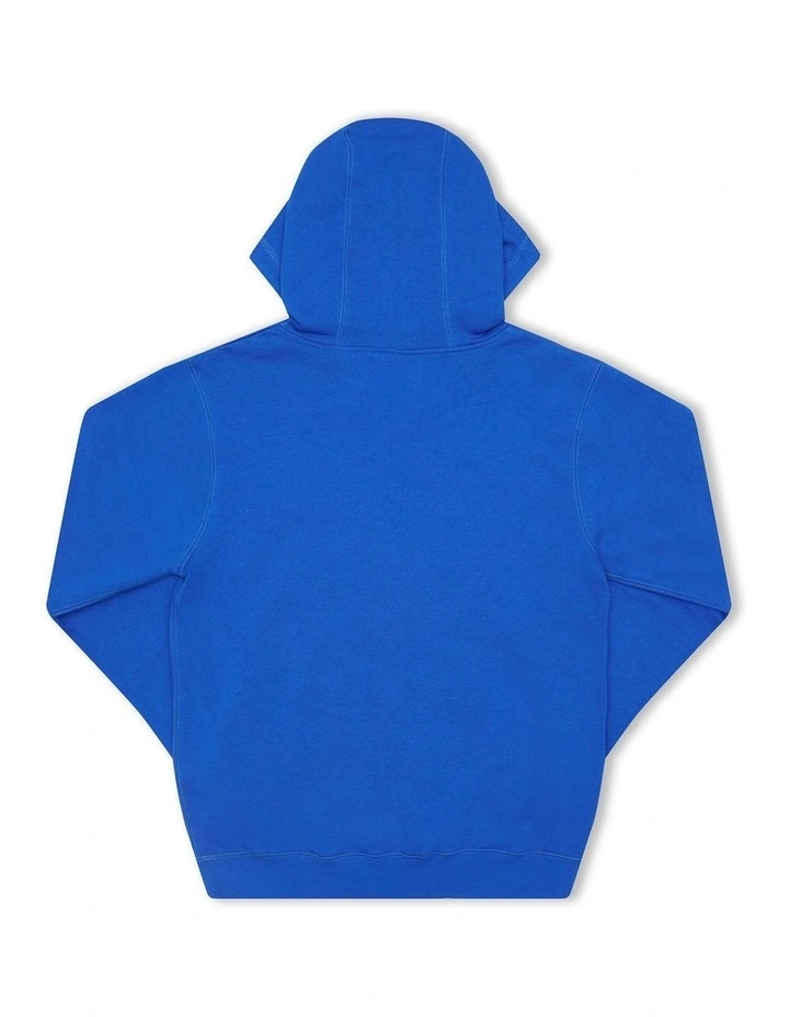 Junior Script Hoodie in Cotton Blue Grotto