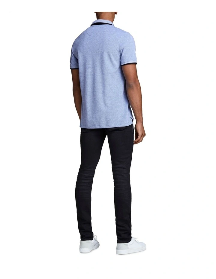 Paulos Short Sleeve Polo in Cobalt Blue