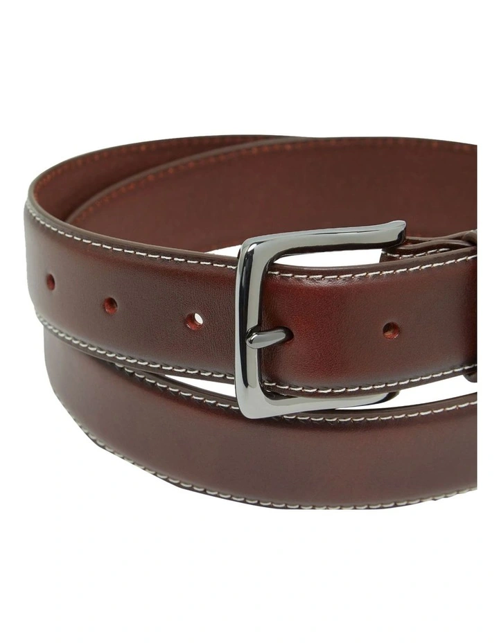 Bronson Full Grain Leather Belt in Chocolate