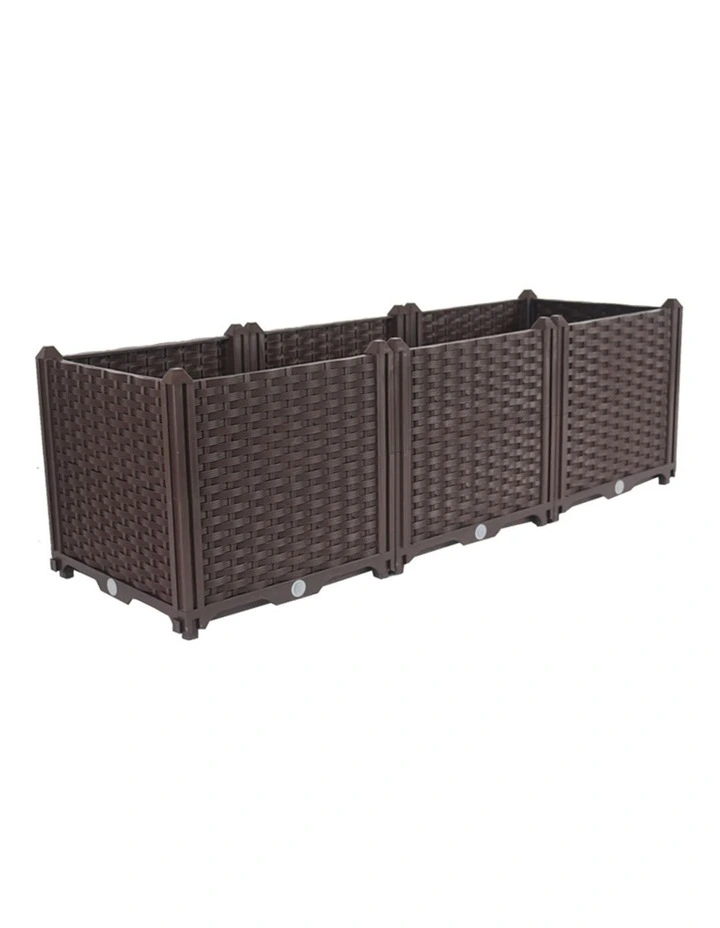 Raised Garden Box 120cm in Dark Brown