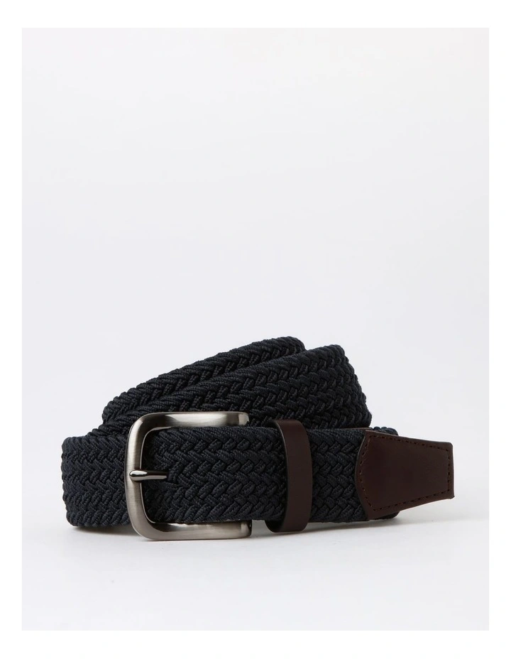 Woven Belt in Navy