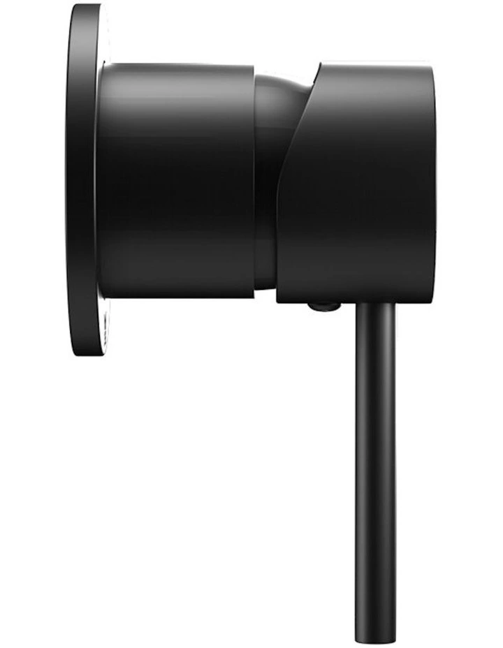 Basin Round Brass Faucet Shower Bathtub Mixer Wall Tap in Black