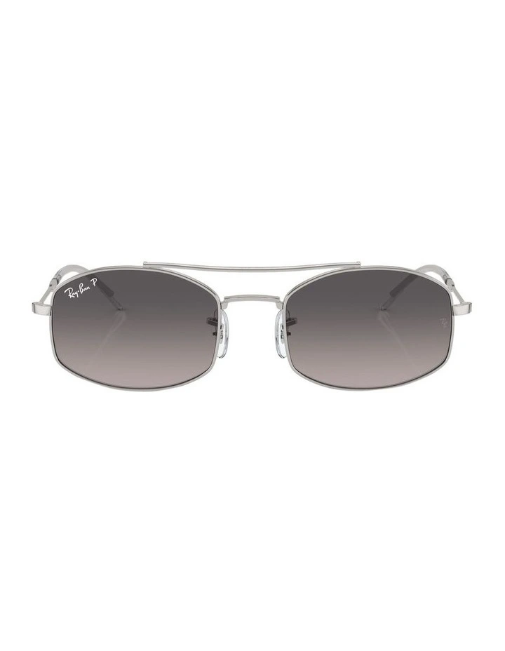 Polarised RB3719 Sunglasses in Silver
