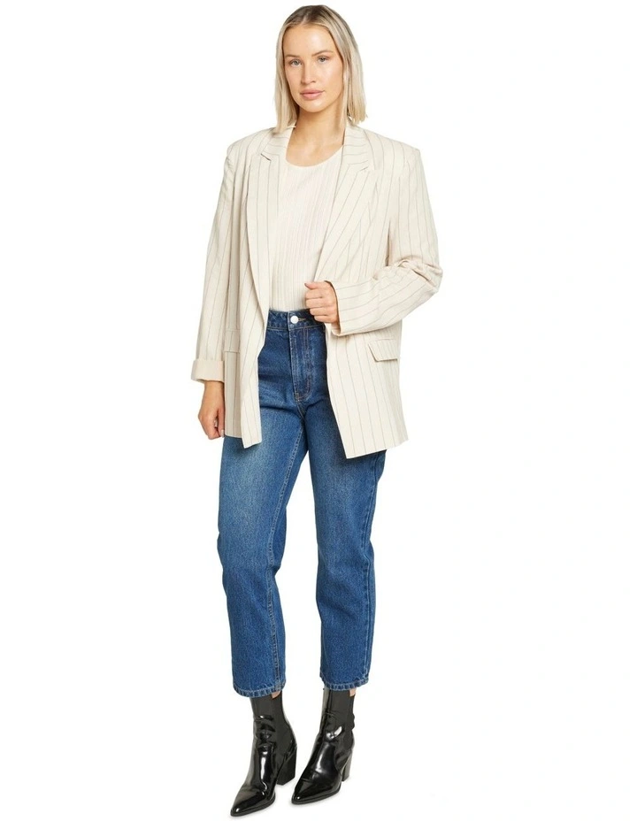 Upstate Blazer in Natural Stripe