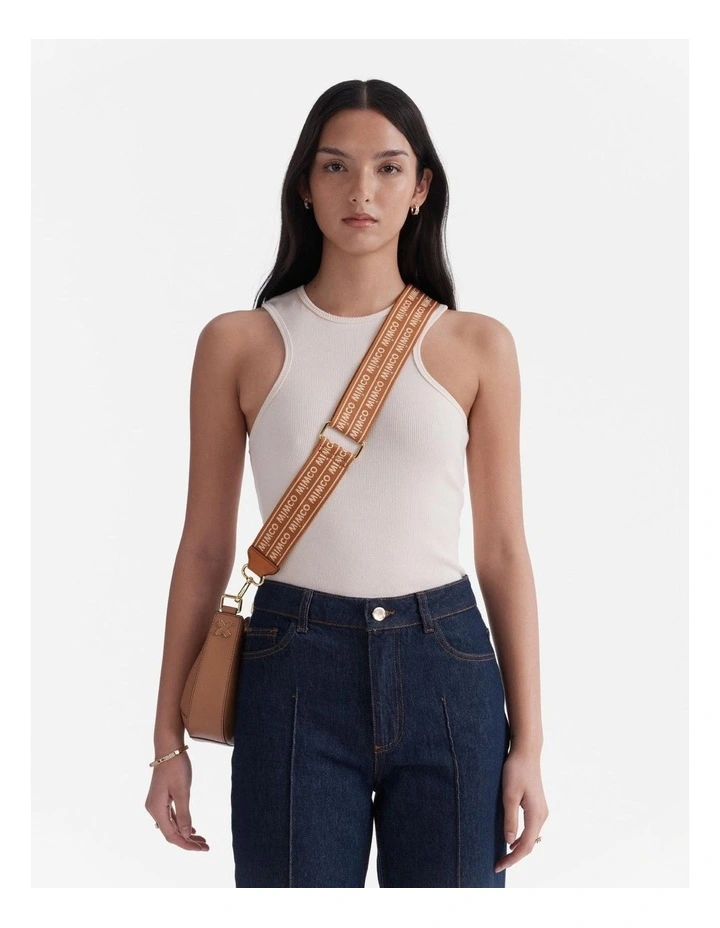 Mim Duo Webbing Bag Strap in Caramel